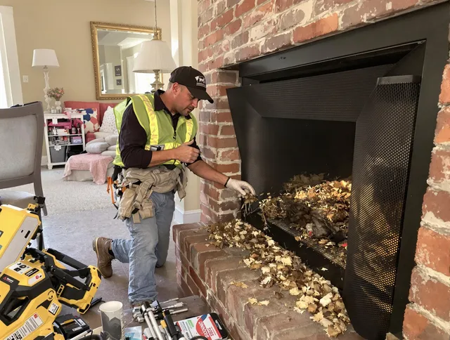 Safe screening installation by Westport Chimney Sweep in Westport, MA