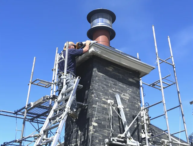 Sturdy chimney crown finished by Westport Chimney Sweep in Westport, MA