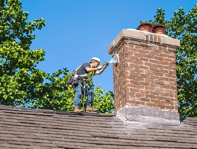 Westport Chimney Sweep performing an inspection with advanced tools in Westport, MA