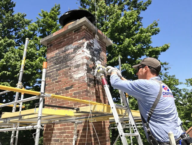 Structural chimney repair by Westport Chimney Sweep in Westport, MA