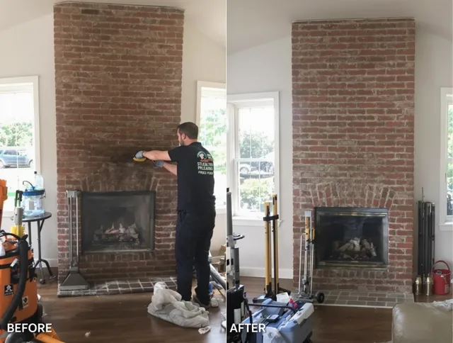 Finished chimney sweeping service by Westport Chimney Sweep in Westport, MA